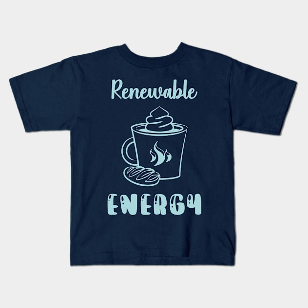 Renewable Energy Funny Kids T-Shirt by Royal7Arts